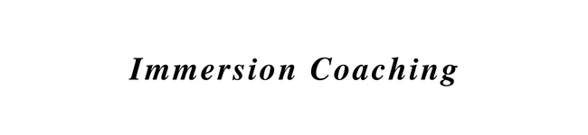 Immersion Coaching